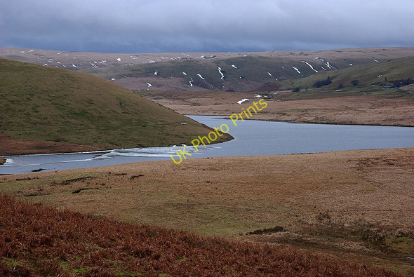 Photo 6"x4" Craig Goch reservoir emerging from winter Dolhelfa c2010