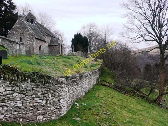 Photo 6"x4" St. Ishow church, Partrishow Partrishow c2008