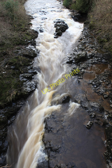 Photo 6"x4" Waterfall on River Almond Cramond Bridge c2010