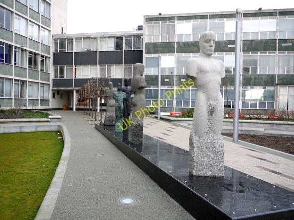 Photo 6"x4" Ellison Courtyard, University of Northumbria Newcastle upon Tyne c2010