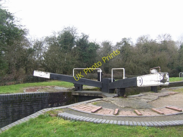 Photo 6"x4" Lapworth Locks - Lock No. 9 Bottom gates Kingswood\/SP1871 c2010