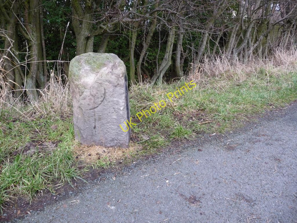Photo 6"x4" Milestone on Union Canal towpath Craiglockhart c2010