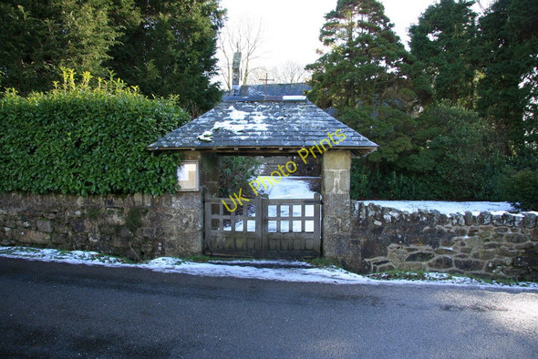 Photo 6"x4" St. Gabriel's Church lych gate Postbridge c2010