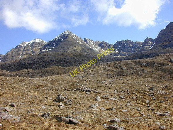 Photo 6"x4" Liathach from the north Fasag c2001