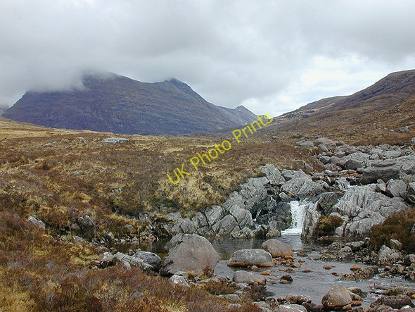 Photo 6"x4" Waterfall on the Abhainn Coire Mhic N\u00c3\u00b2buil Fasag c2001
