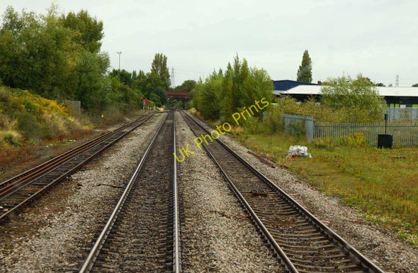 Photo 6"x4" Running alongside the Up Goods Loop at Alstone Cheltenham c2009