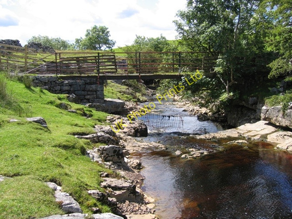 Photo 6"x4" Thorn Gill and footbridge Ribble Head\/SD7779 c2007