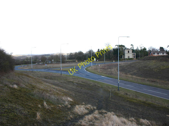 Photo 6"x4" The roundabout at the junction of A422 and A429 Ettington c2010