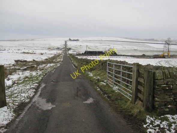 Photo 6"x4" Road from Hareshaw House to Keepers Cottage Abbey Rigg c2010