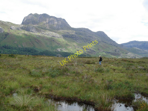 Photo 6"x4" Slioch and Bridge of Grudie Bridge of Grudie c2009