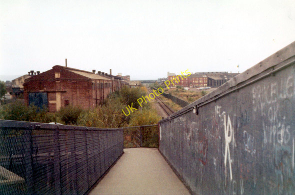 Photo 6"x4" Railway footbridge, Moorpark \/ Kirklandneuk, 1977 Renfrew c1977