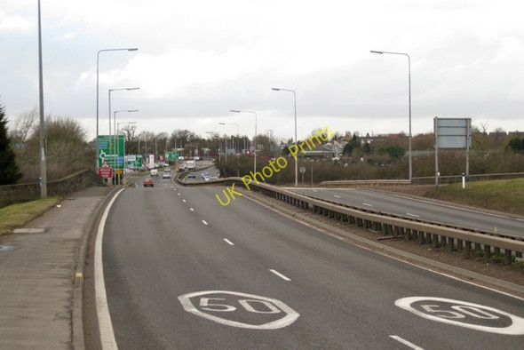 Photo 6"x4" A45 westbound approaching Ryton Bridge Tollbar End c2010