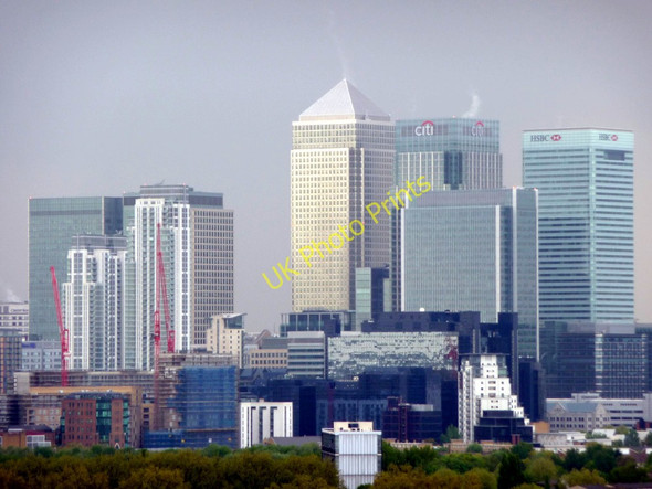 Photo 6"x4" Greenwich Panorama Poplar\/TQ3780 c2009