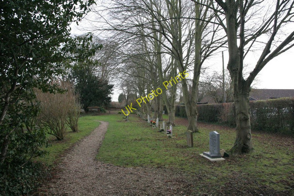 Photo 6"x4" Path by the headstones Chilton\/SU4885 c2010