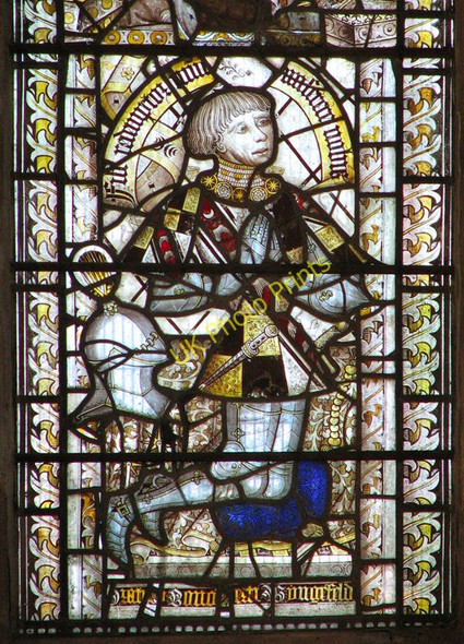 Photo 6"x4" The church of SS Peter and Paul - east window (detail) East Harling c2010