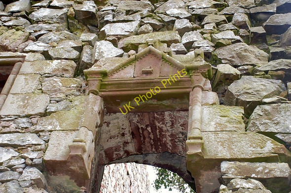 Photo 6"x4" Window detail, Drochil Castle Bordlands c2010