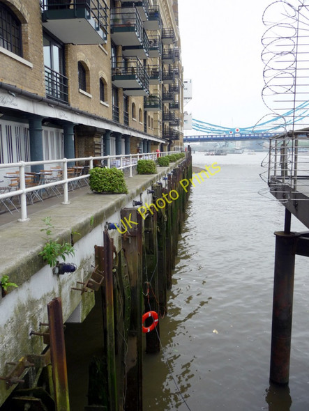 Photo 6"x4" St Saviour's Dock with Tower Bridge in distance London c2009