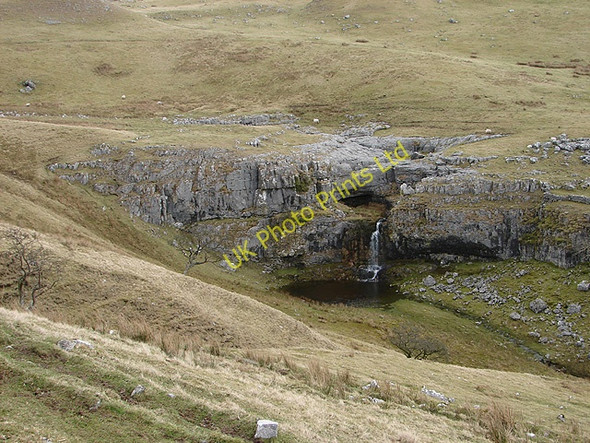 Photo 6"x4" Small waterfall and beck near Horton Scar Brackenbottom c2008