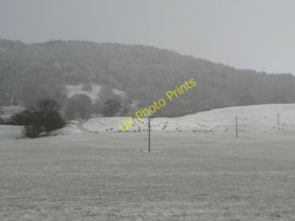 Photo 6"x4" Snow on the Hambleton Hills Kirby Knowle c2010