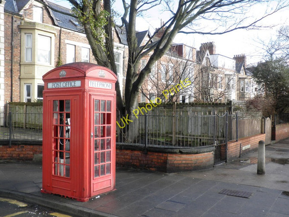 Photo 6"x4" Grade 2 listed telephone box, near Whitley Bay Metro Station Whitley Bay c2010