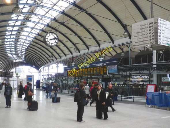 Photo 6"x4" Main concourse, Newcastle Central Station Newcastle upon Tyne c2010