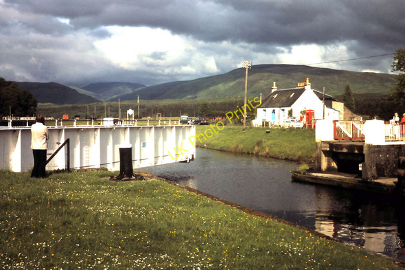 Photo 6"x4" Swing bridge at Gairlochy Gairlochy\/Ge\u00e0rr Lochaidh c1976