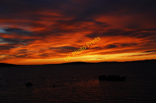 Photo 6"x4" Sunset over The Empire Seaman Northtown\/ND4797 c2010