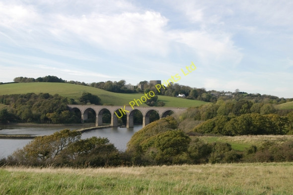 Photo 6"x4" Forder Viaduct and Trematon Castle Saltash\/SX4258 c2007