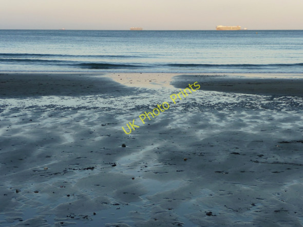 Photo 6"x4" Shanklin Beach at low tide Shanklin c2009