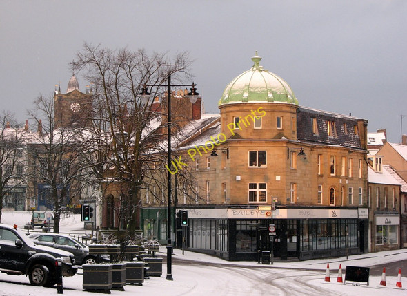 Photo 6"x4" Alnwick: early-morning snow Alnwick c2010