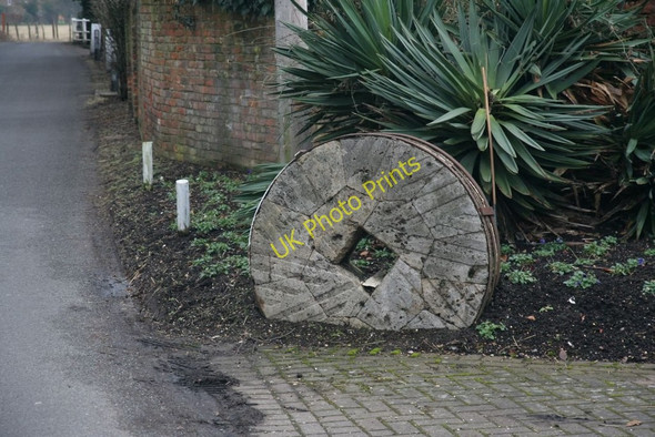 Photo 6"x4" Close up of the millstone Tidmarsh c2010