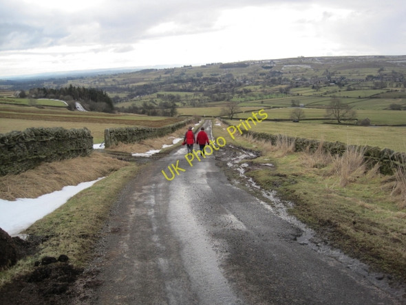 Photo 6"x4" Road Leading to the B6282 and Teesdale High Dyke\/NY9525 c2010
