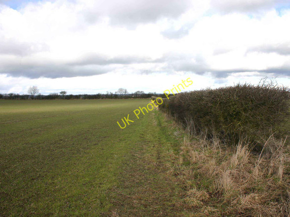 Photo 6"x4" View North from footpath to Coombe Farm Ailstone c2010