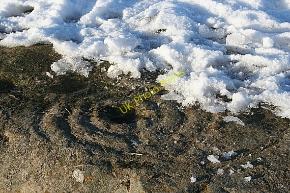 Photo 6"x4" Cup and Ring Mark Backlands c2010