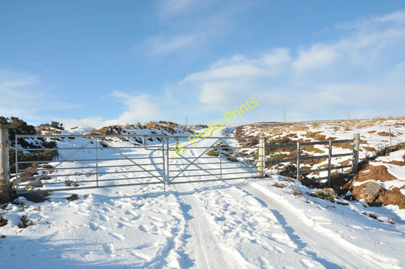 Photo 6"x4" Gate across hill road near Strathrory Crannich\/NH6476 c2010