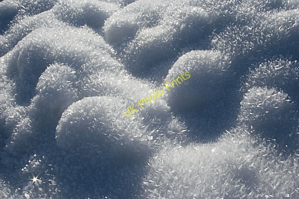 Photo 6"x4" Snow Crystals Knockbog c2010