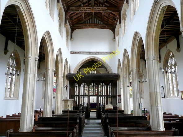 Photo 6"x4" St Andrew's Church, High Ham - interior High Ham c2010