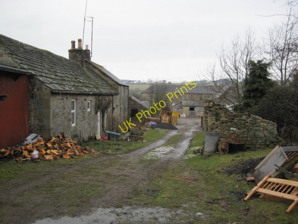 Photo 6"x4" Footpath through Lees Farm Cottages Chesterwood c2010
