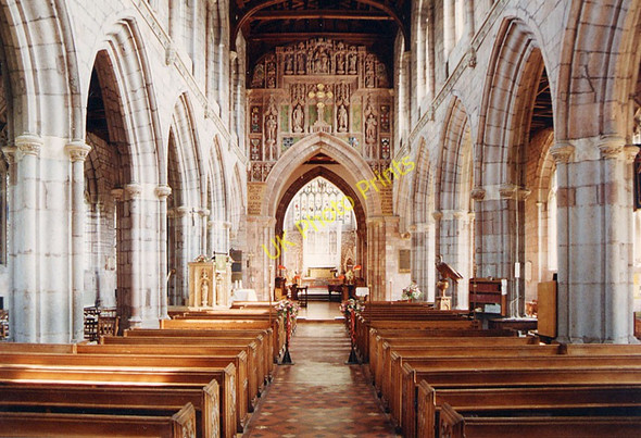 Photo 6"x4" Holy Cross, Crediton, Devon - East end Crediton c1982