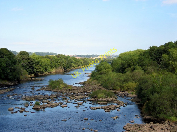 Photo 6"x4" River Tyne below Wylam Bridge Prudhoe c2003