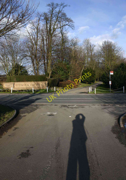 Photo 6"x4" Entrance drive to Ettington Park Hotel Crimscote c2010