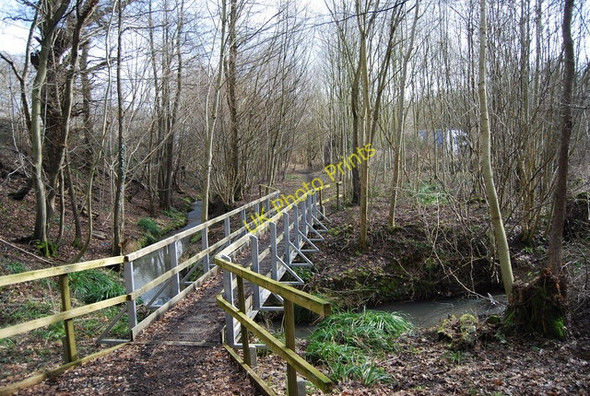 Photo 6"x4" Bridge over the River Line, Lower Hucksteep Wood Mountfield\/TQ7320 c2009