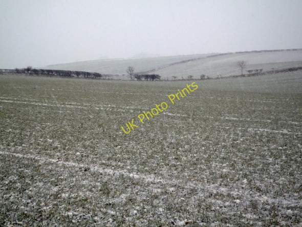 Photo 6"x4" Wintry Wolds Horkstow Wolds c2010