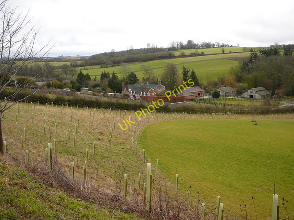 Photo 6"x4" View southeast to Watership Farm Sydmonton c2010