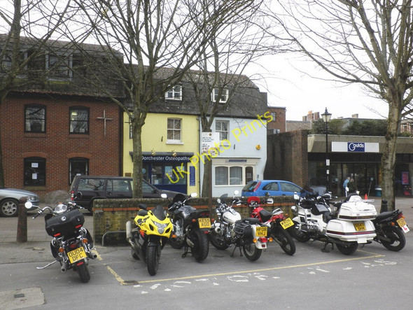 Photo 6"x4" Motorcycle park, Dorchester Dorchester\/SY6890 c2010
