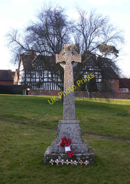 Photo 6"x4" War memorial and village green, Preston on Stour Preston on Stour c2010
