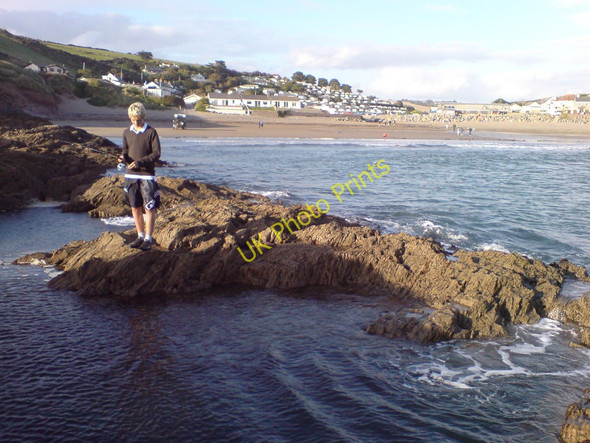 Photo 6"x4" Challaborough Rocks Bigbury-on-Sea c2009