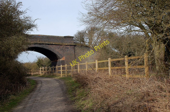 Photo 6"x4" Bridge over the Wirral Way path Heswall c2010