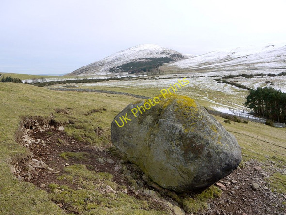 Photo 6"x4" Large boulder south of West Hill Kirknewton\/NT9130 c2010