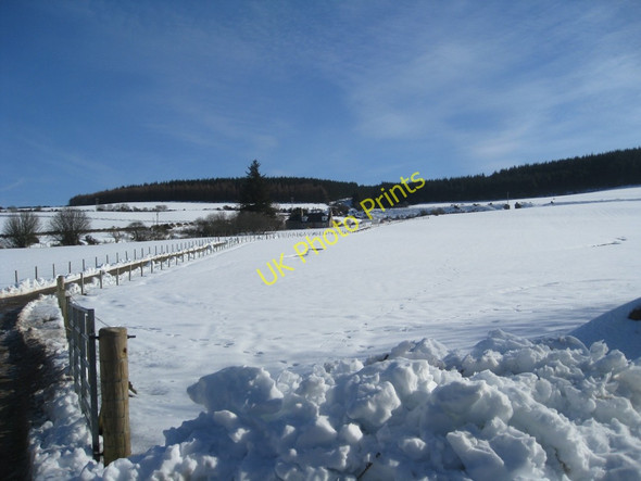 Photo 6"x4" Looking up farm track to Blackhills Clochan c2010
